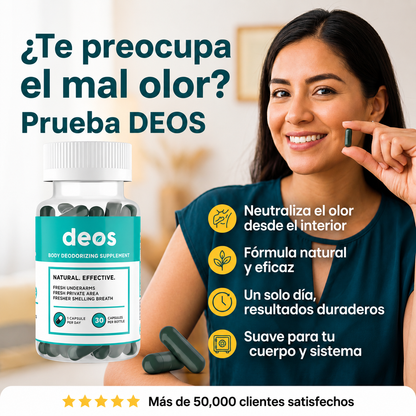 DEOS™: Ataca el mal olor corporal y mal aliento en 7 dias