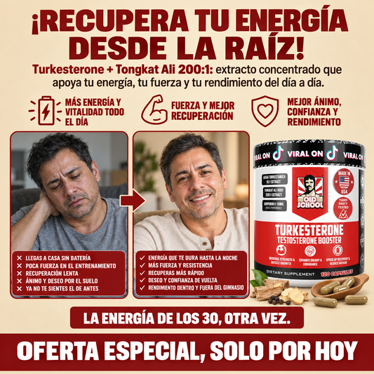 TURKESTERONE Fuerza y Vitalidad Natural X120 Caps