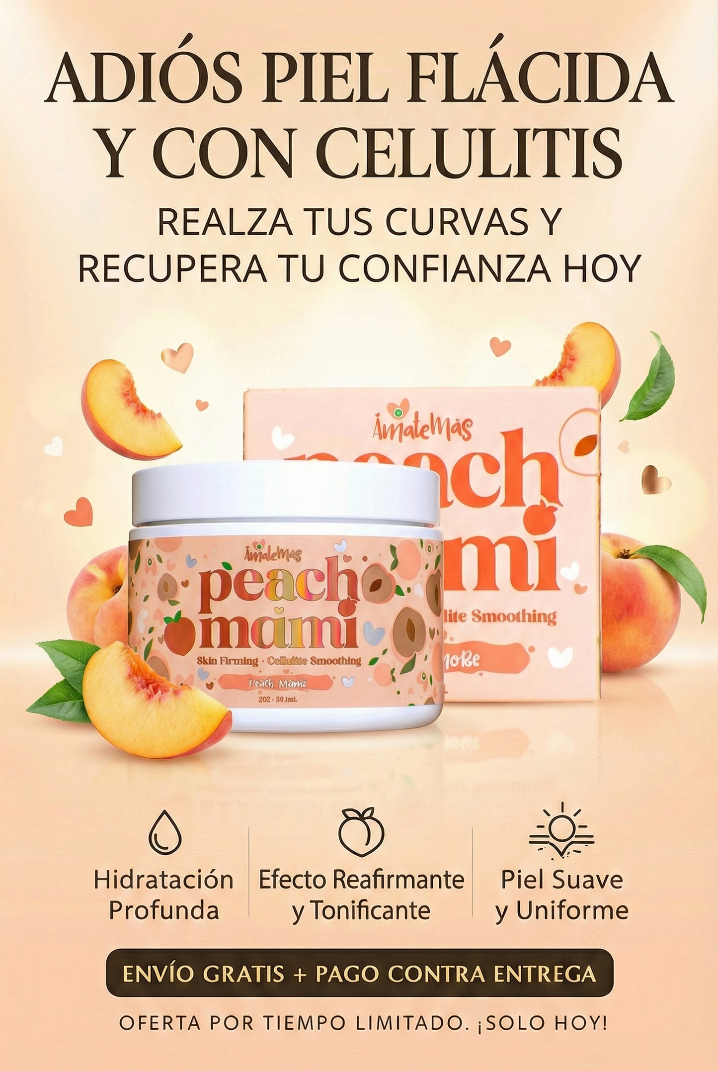 Peach Mami | Crema reafirmante para una piel suave