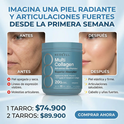 Oferta especial 2x1: Neocell Collagen con Bio Peptidos